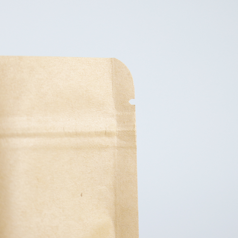 Customized Ziplock Brown Kraft Craft Paper Standing up Pouches Food Packaging