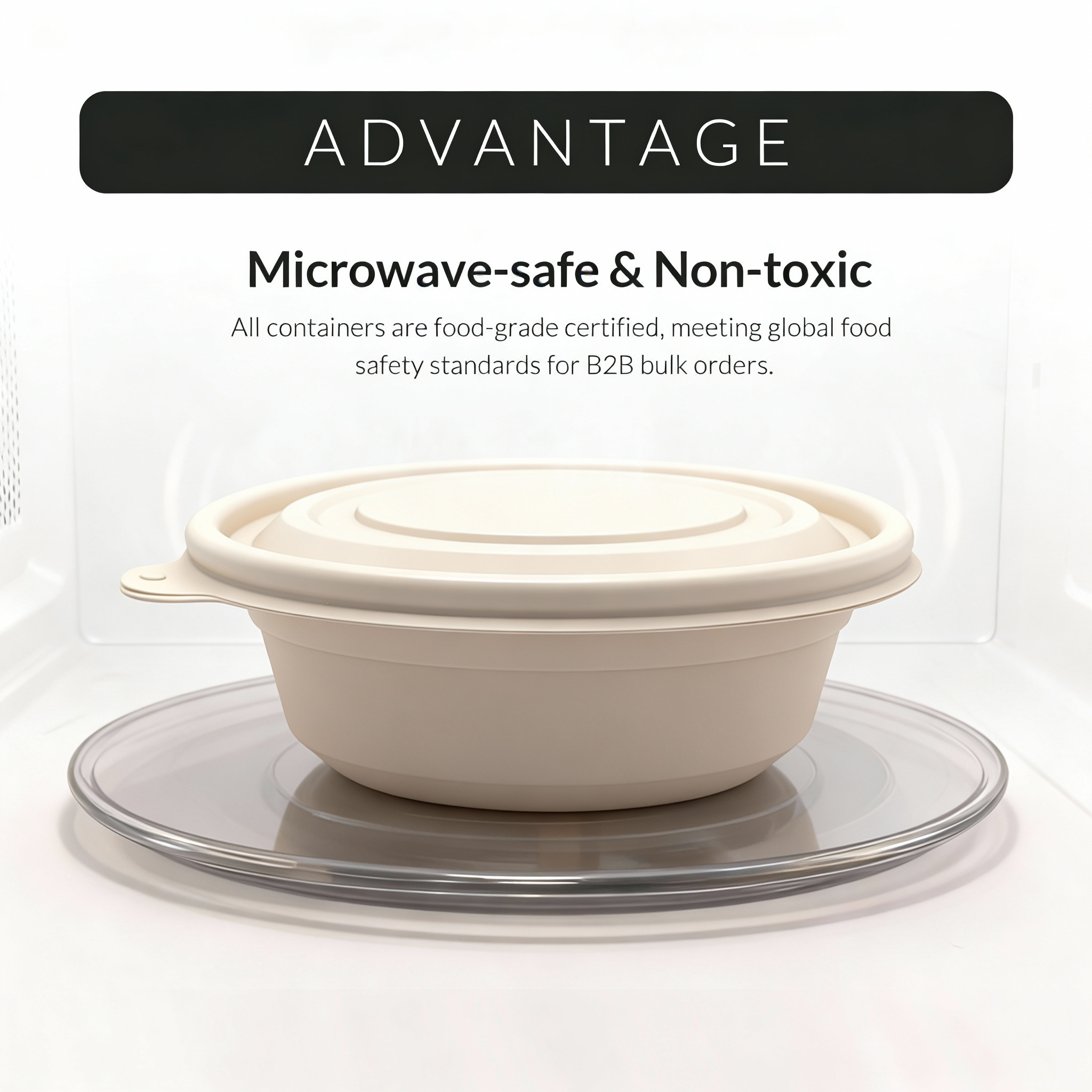 Factory Direct 100% Compostable Biodegradable Corn Starch Disposable Food Container Set Custom Design Leak Proof Microwave Safe