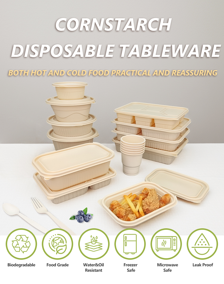 Biodegradable tableware collection