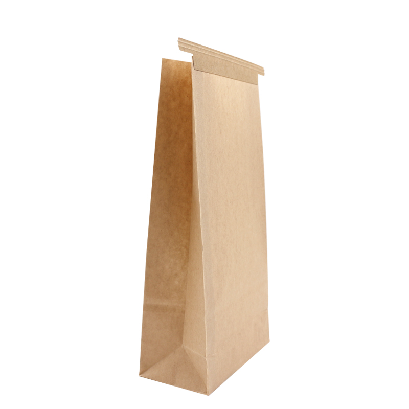 Brown Kraft Food Packaging Paper Bag With Window