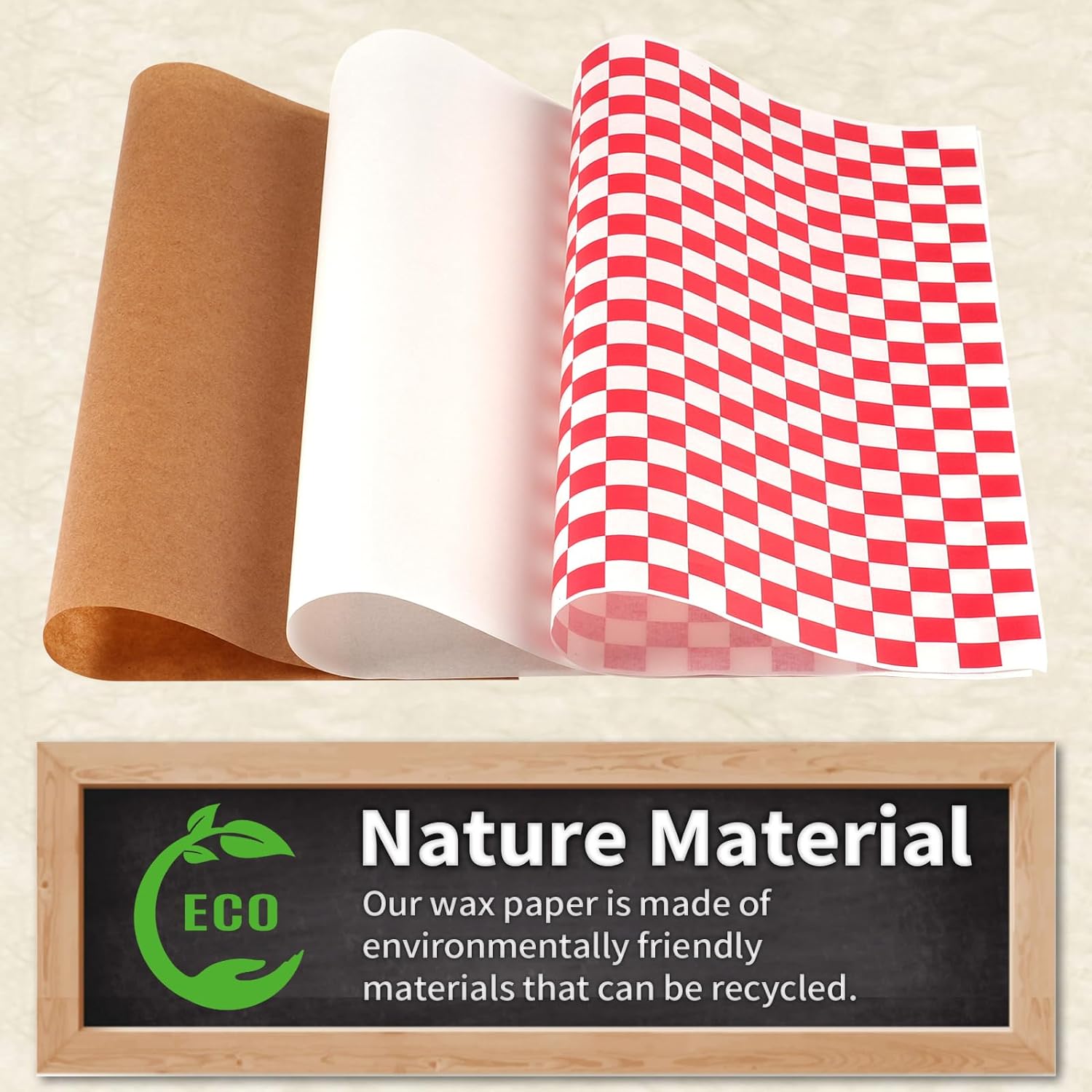 Wax Paper Greaseproof Custom logo Paper Sandwich Food Wrap Wrapping Restaurant Printed logo Burger Paper