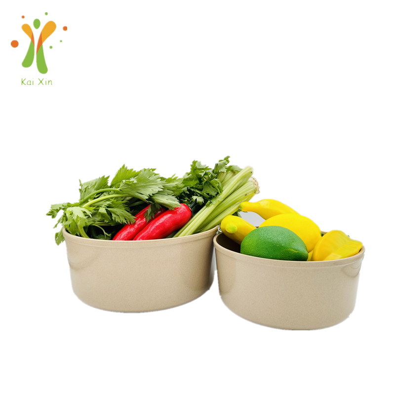 Eco-friendly Biodegradable Rice Husk Plant Fiber Salad Bowls Gift Sets Kitchen Bowl Set