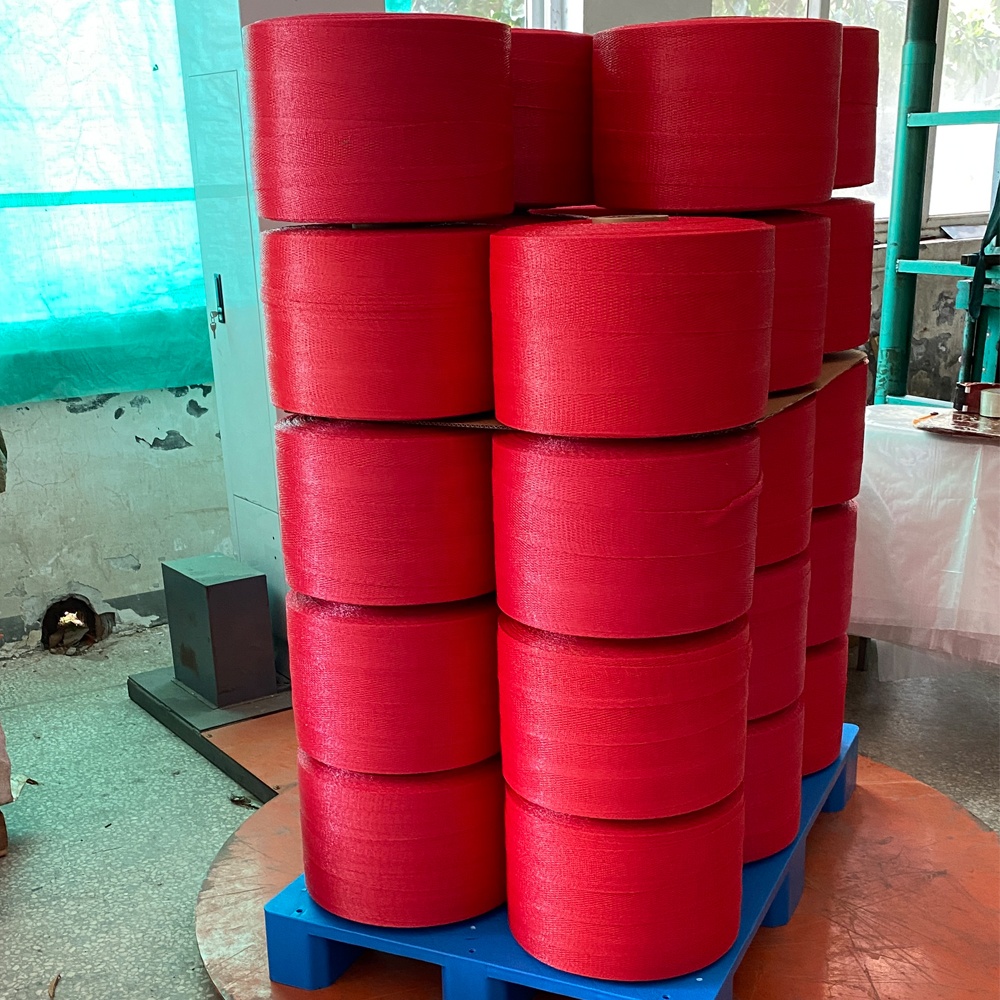 Custom PE Knitted Tubular Net Roll Mesh Bag Sleeves For Orange Fruits Onion Potato Packaging