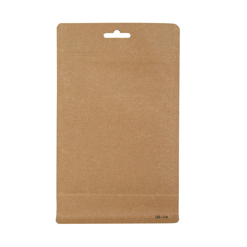 Custom Printed Kraft Paper Bag with Zip Lock and Window Flat Bottom Bags Stand-Up Pouch for Nuts Pet Food Noodles Food Packaging