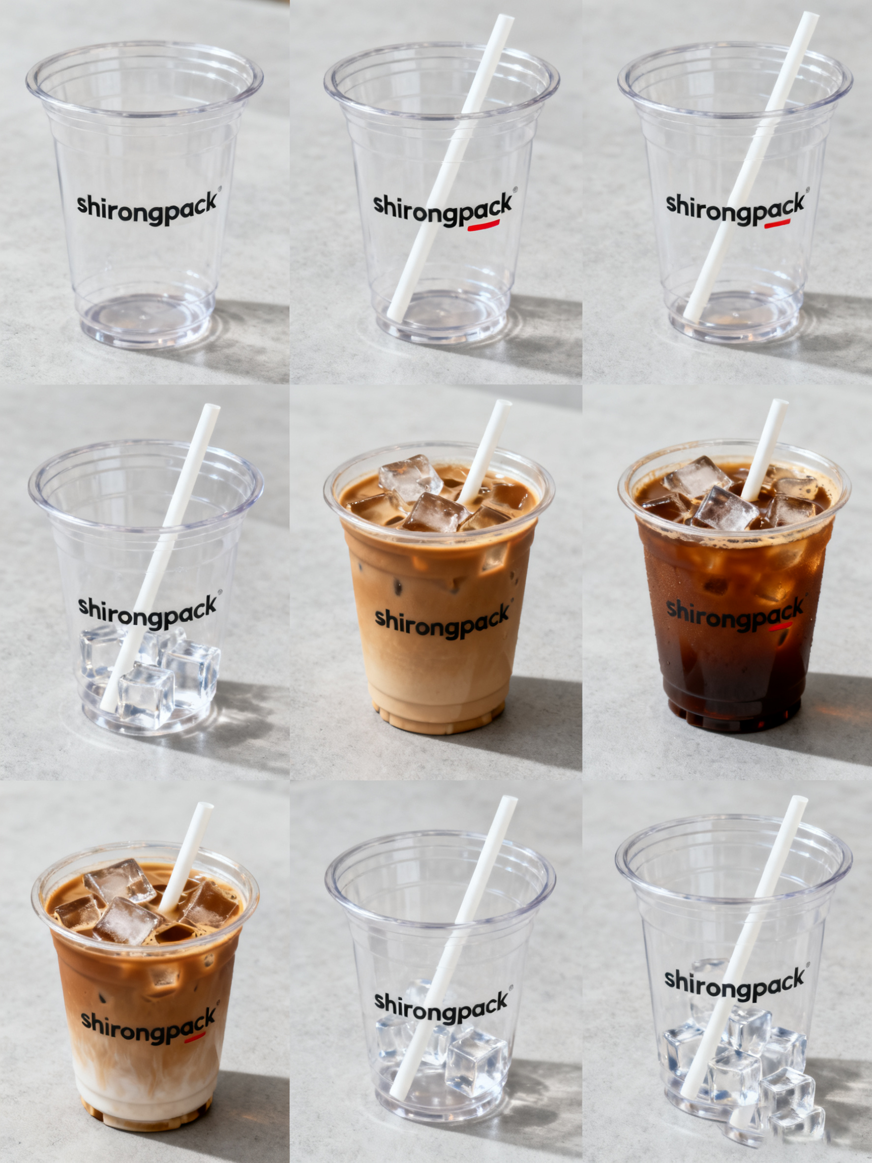 Eco-Friendly 12oz Disposable PET Plastic Cup Crystal Clear Single Wall Sip Lid For Cold Drink Packaging