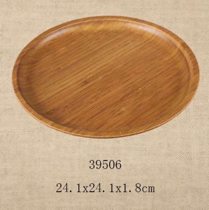 Bamboo Melamine Salad Bowl Lightweight Camping Kitchen Counter Serving Bowl Modern Style Fruit Salad Storage Decorative Rounded