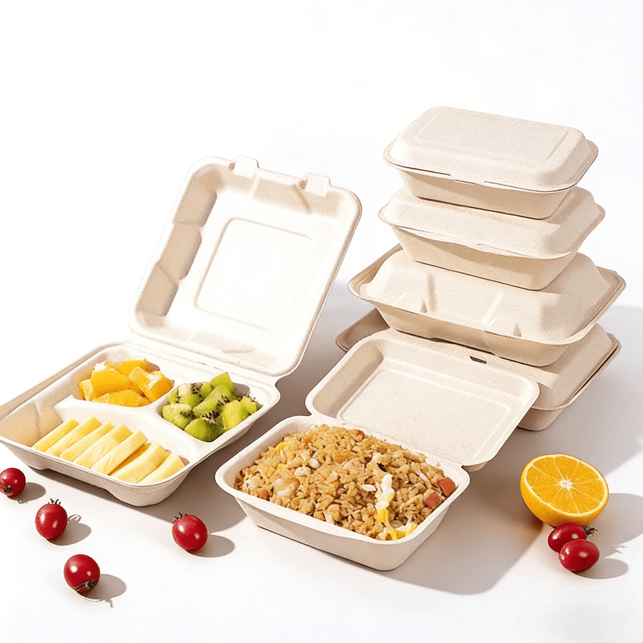 Packaging Eco Box Biodegradable Food Packaging Containers with Lids