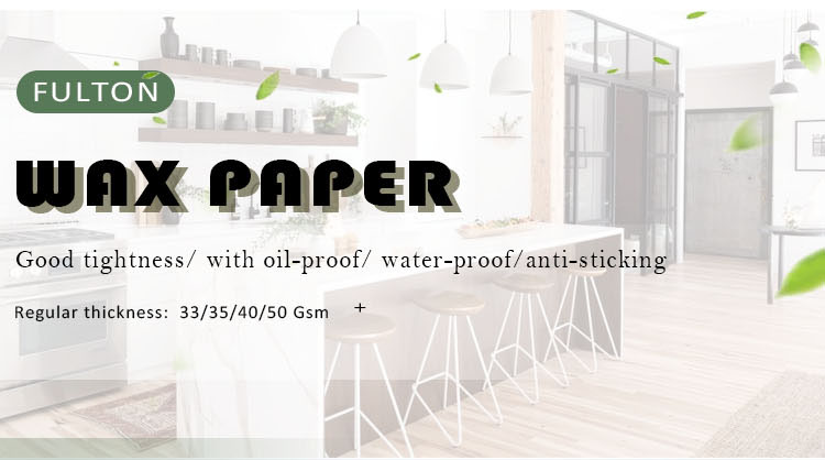 Wax paper specification sheet