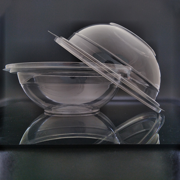 Factory Customized Food Grade Eco Friendly Compostable Round Transparent Biodegradable PLA Salad Bowl