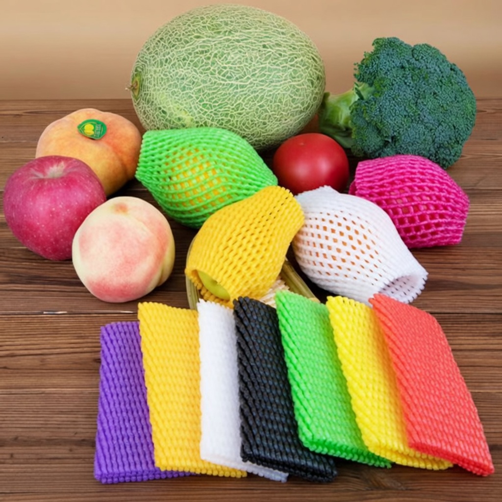 Cloudbri EPE Foam Net Sleeve Pocket Vegetable Fruit Thicken Mesh Bag