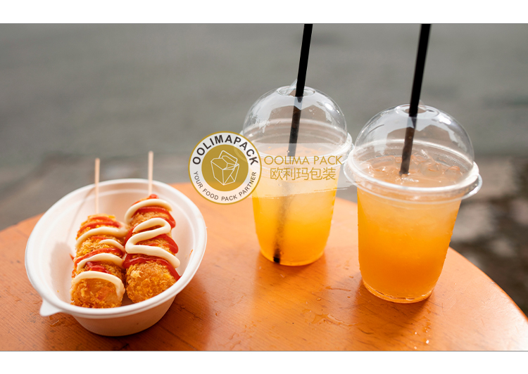 Custom Printed Logo Smoothie Cups Single Wall Tableware Tea Drink Food Ice Cream Champagne Soda Food Grade