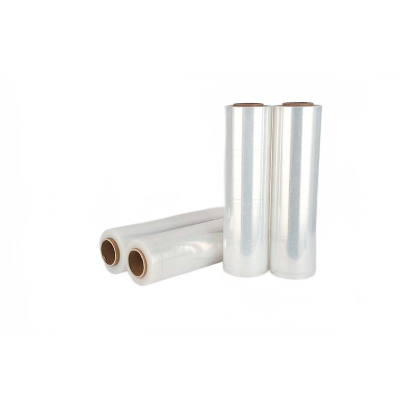 Custom Colors 300m 50cm PE Stretch Film Roll Soft Transparent Cling Wrap For Medicines Foods LLDPE Food Grade BOPP Material Cake