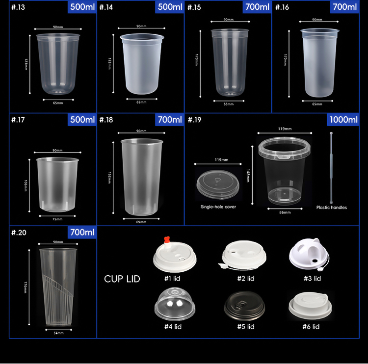 Eco-Friendly 12oz Disposable PET Plastic Cup Crystal Clear Single Wall Sip Lid for Cold Drink Packaging