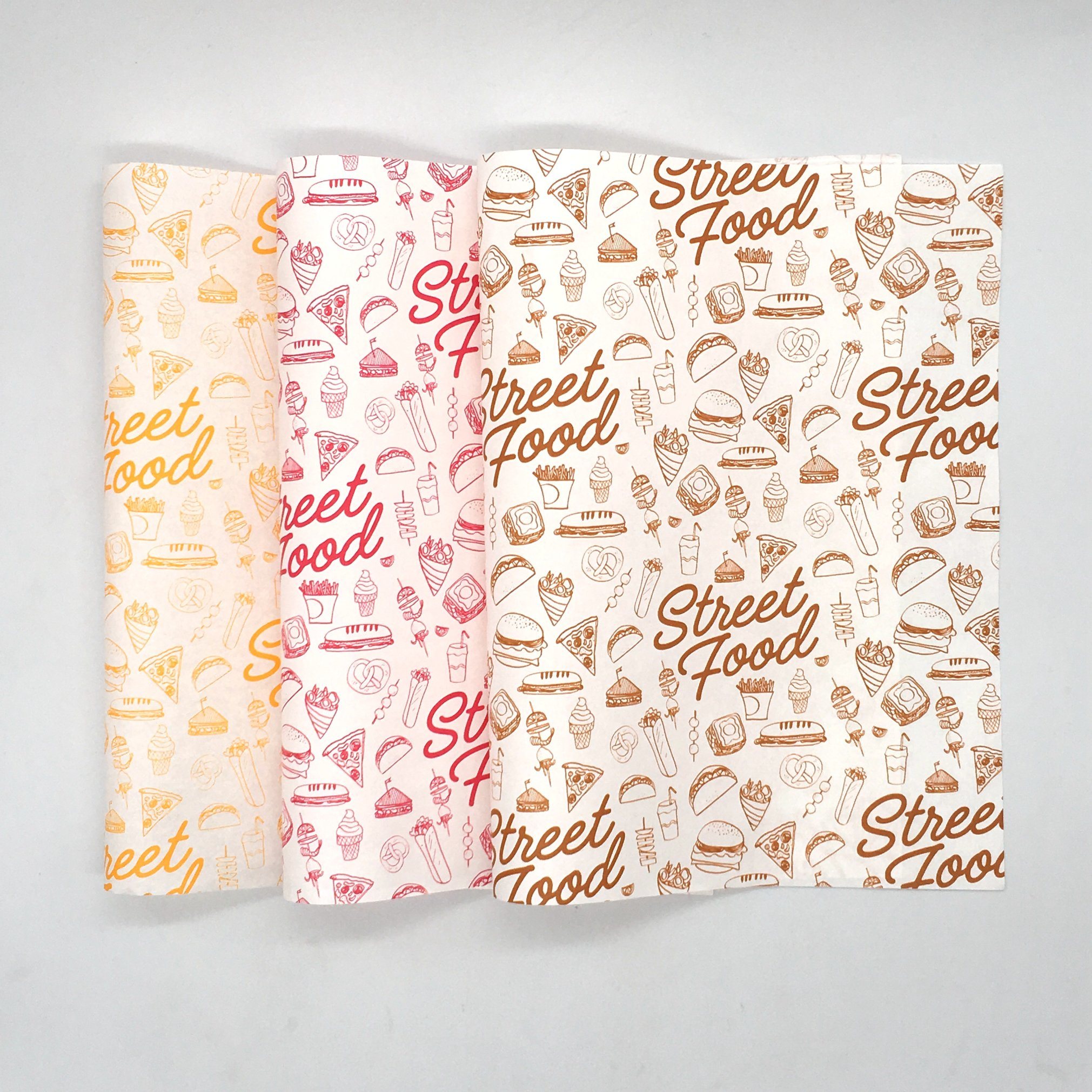 Custom logo Print Disposable Wrapping Food Sheet Wax Deli Sandwich Packaging Burger Hamburger Wrap Greaseproof Paper for Food