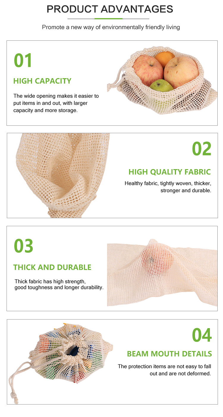 Cotton Mesh Bag View 4