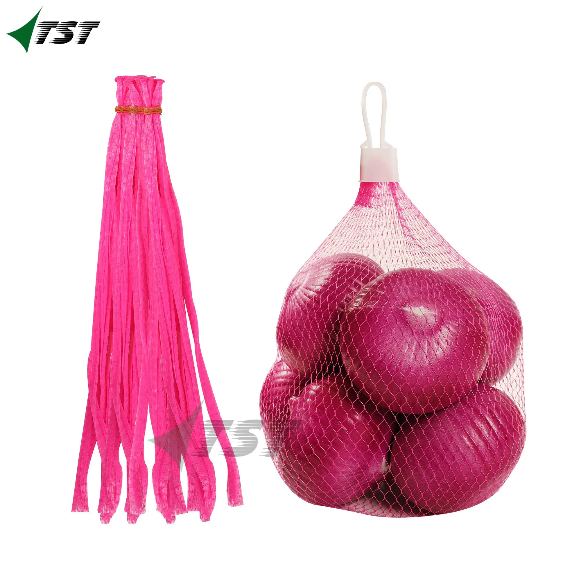 Food Vegetable Fruit Mesh Packaging Net Malla Tubular PARA Frutas Food Grade Plastic Soft Mesh Tubular Net Sleeve