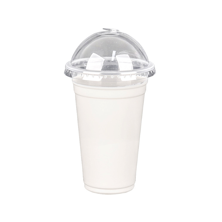 Personalized 95mm 360ml 500ml 600ml 12oz 16oz 24oz Disposable Clear PLA PET PP Plastic Cup With Lid