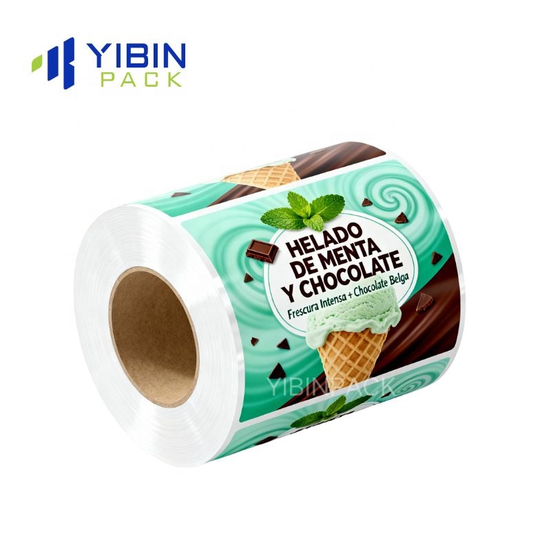 Custom Printed BOPP Thermal Lamination Packaging Film Roll Food Cookie, Potato Chip, And Ice Cream Packaging Sachet Roll Film