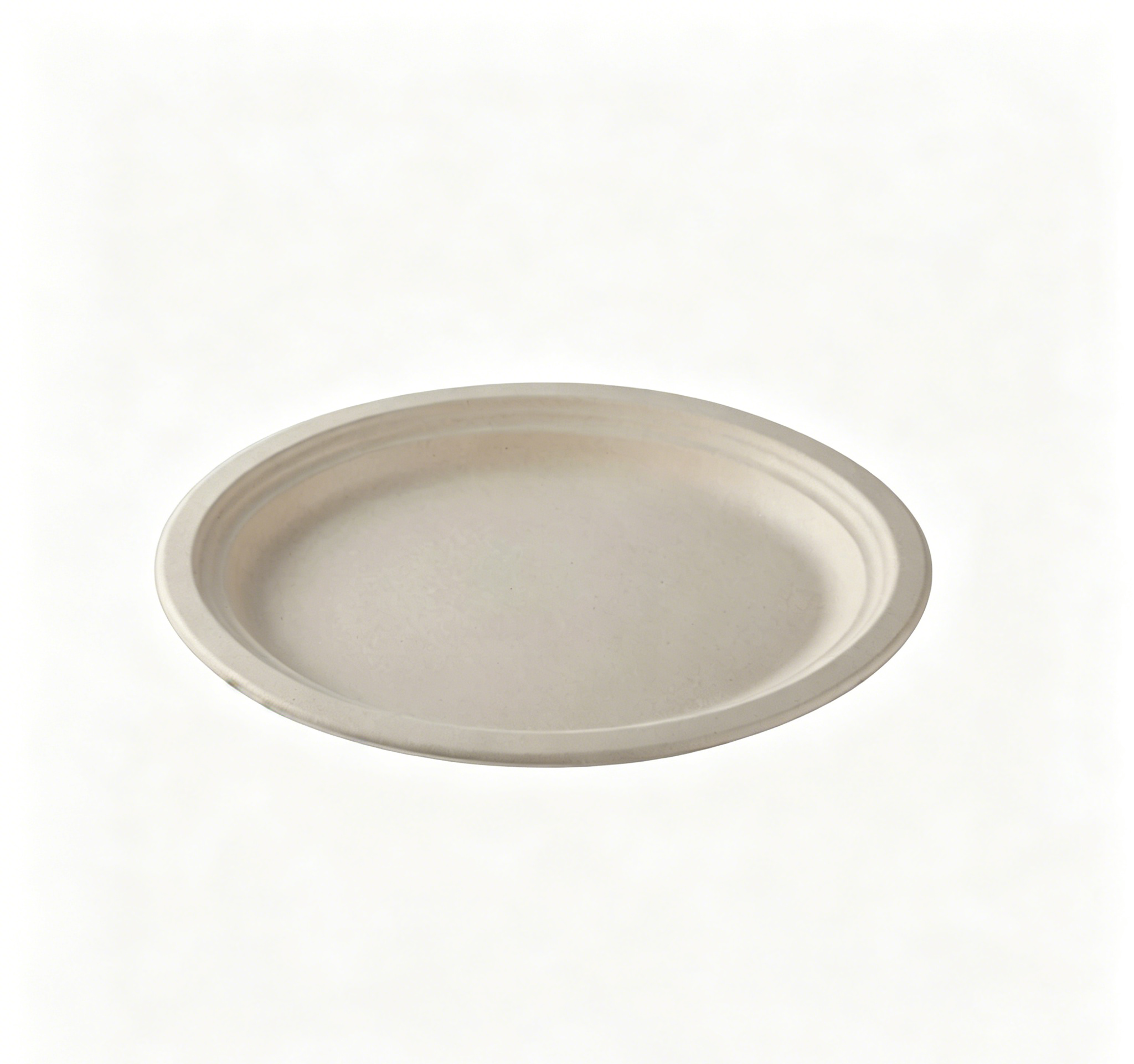 32cm Natural Unbleached Sugarcane Bagasse Disposable Plate Eco Friendly Compostable Biodegradable For Catering Party Outdoor