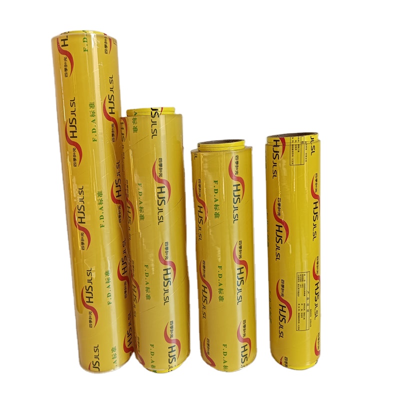 Casting Pvc Plastic Wrapping Material Stretch Wrap Roll Clear Cling Foil Warps Eurofilm Envoplast Disposable Food Film