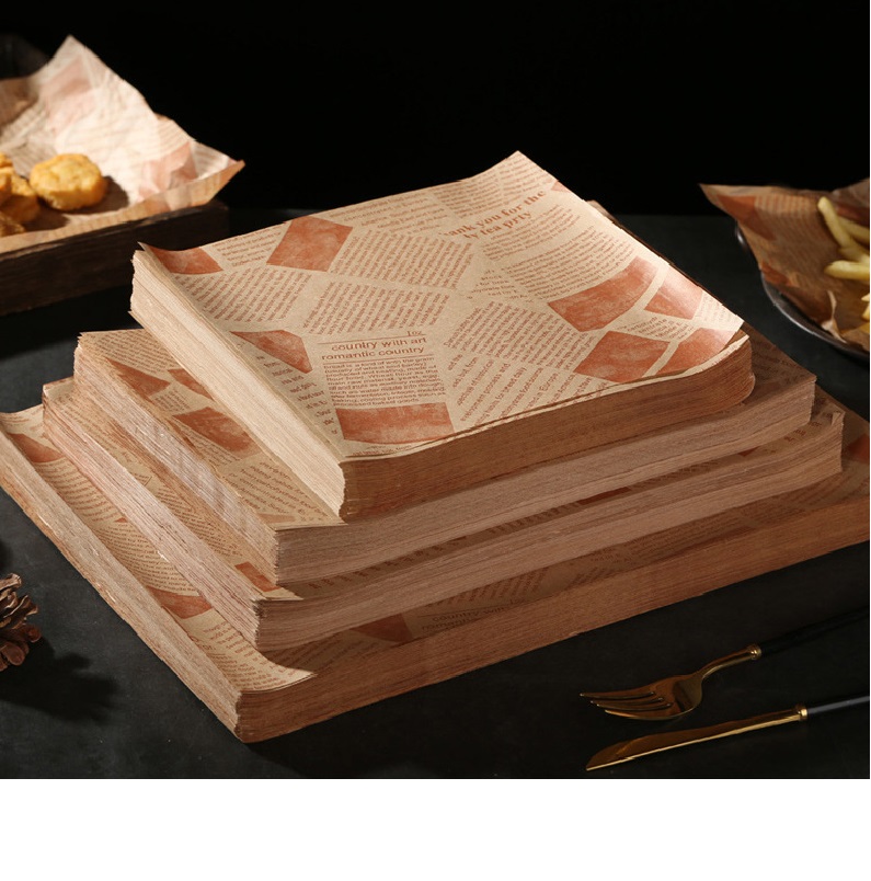 Food Grade Hamburger Wrapper, Greaseproof Paper, Beef Paper