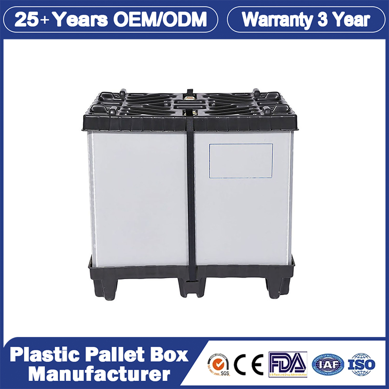 1220*1150*800mm China First-Class Customized Collapsible Large Plastic Storage Coming China Industrial Plastic Packaging Sleeve with Wholesale Price