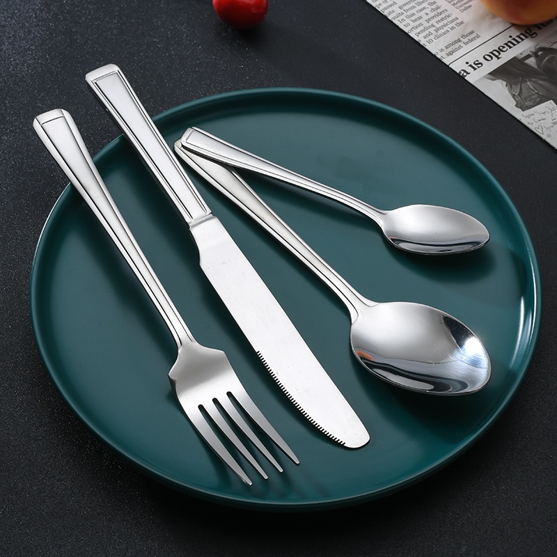 Dingyong Classic Design Stainless Steel Flatware Set Handle Durable Reusable Sustainable Eco-Friendly Lightweight Rust Resistant