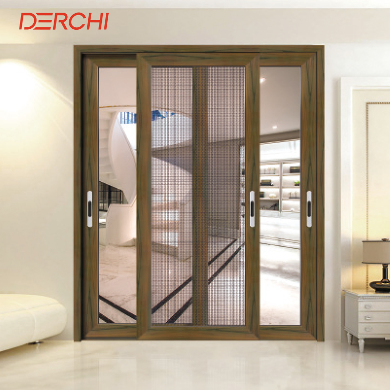 Porta deslizante de vidro plástico exterior e interior francês, porta deslizante de PVC UPVC, portas de pátio de vinil