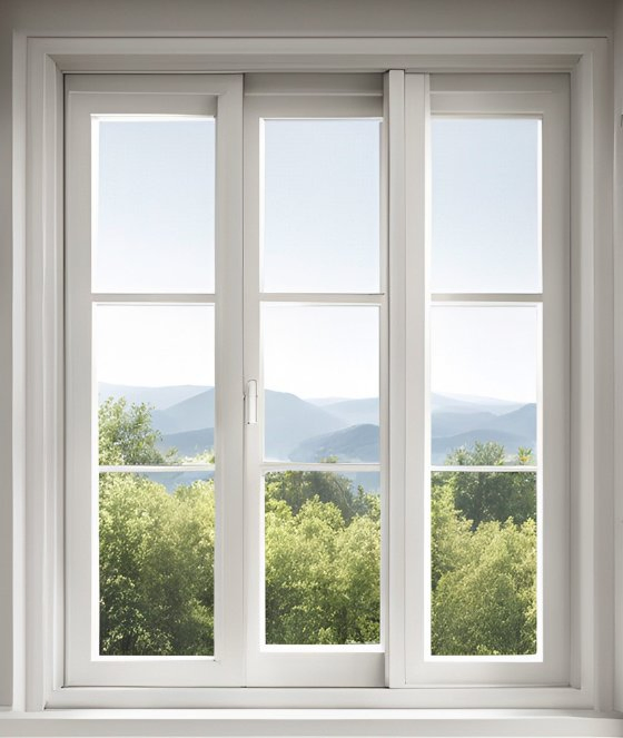 Portas Deslizantes Modernas em PVC/UPVC Estilosas com Opções de Vidro Personalizáveis