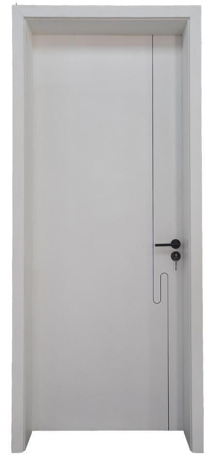 Portas Internas de Madeira/PVC/MDF por Atacado - Portas de Entrada de Madeira de Segurança Personalizadas em WPC, Classificadas para Fogo, Sólidas, Principais, Exteriores, Simples, para Escritório, de Hotel, Luxuosas