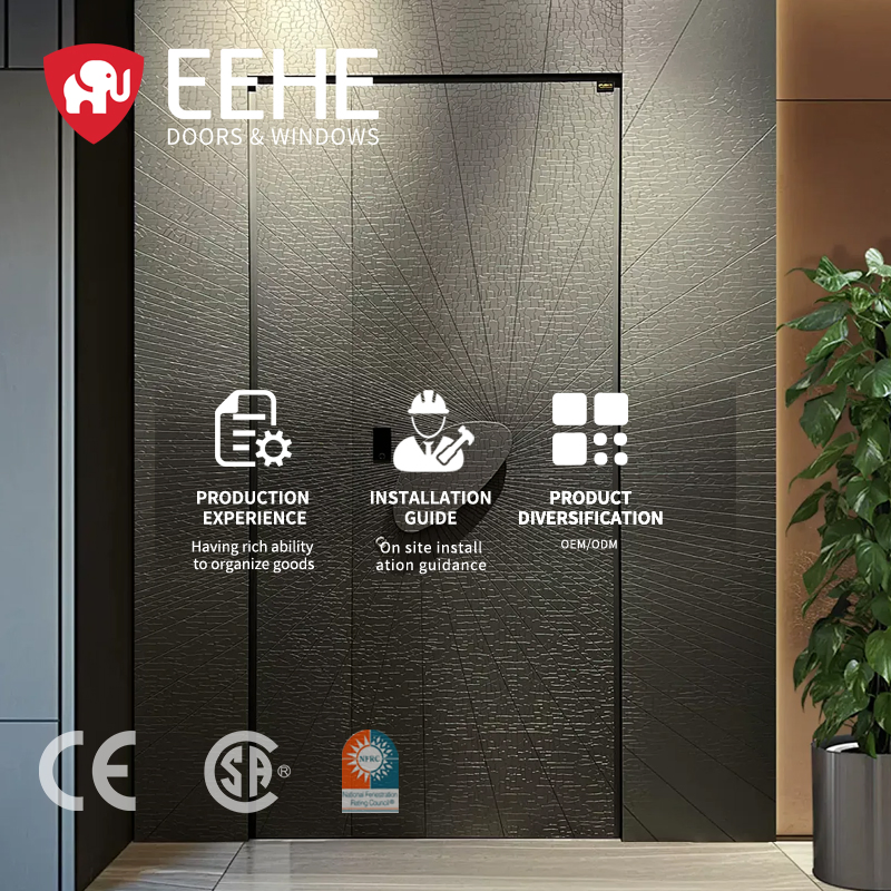 Portas de Entrada Residenciais com Estrutura de Aço Slimline e Alumínio com Vedação à Prova de Clima Nfrc Plus Entrada de Alumínio