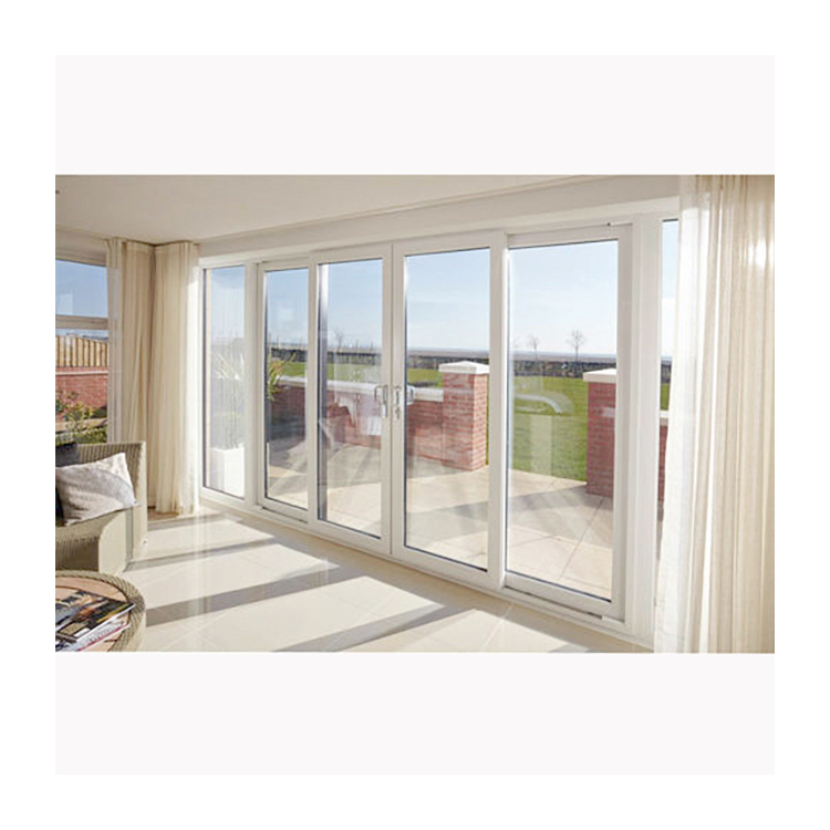 Portas de Correr de Vidro de Plástico Duplo Kdsbuilding em PVC para Casa