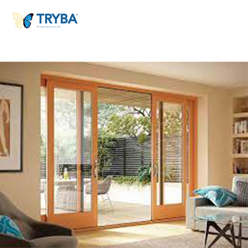Portão de Entrada Duplo Vidro Certificado Nafs Segurança Design Exterior Vidro Ferragens Americanas PVC UPVC Vinil Porta Deslizante e Elevatória para Varanda Sala de Estar