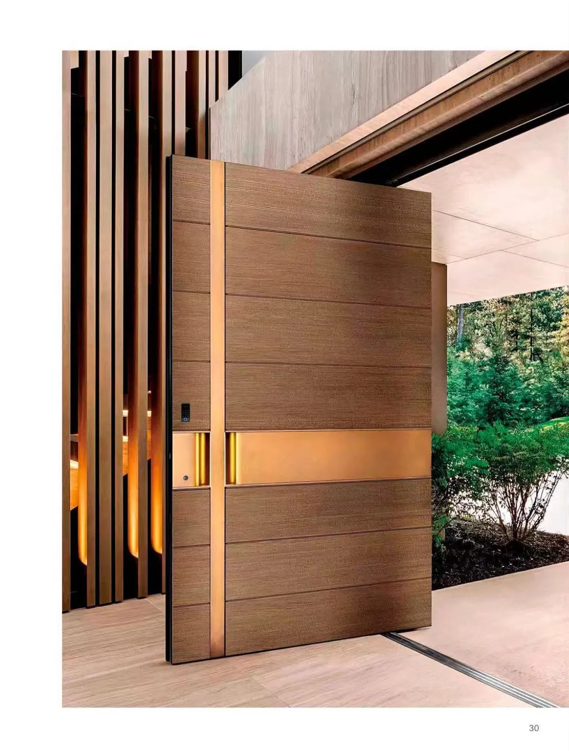 Design Simples e Popular de Porta de Alumínio Fundido para Alto Tráfego de Pessoas