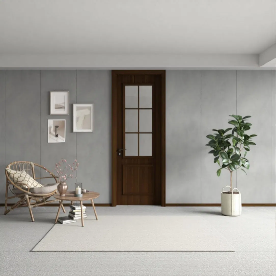 Porta HPL com Filme de PVC Acabamento Satin Estilo Creme Francês Armazenamento Multifuncional Design Livre