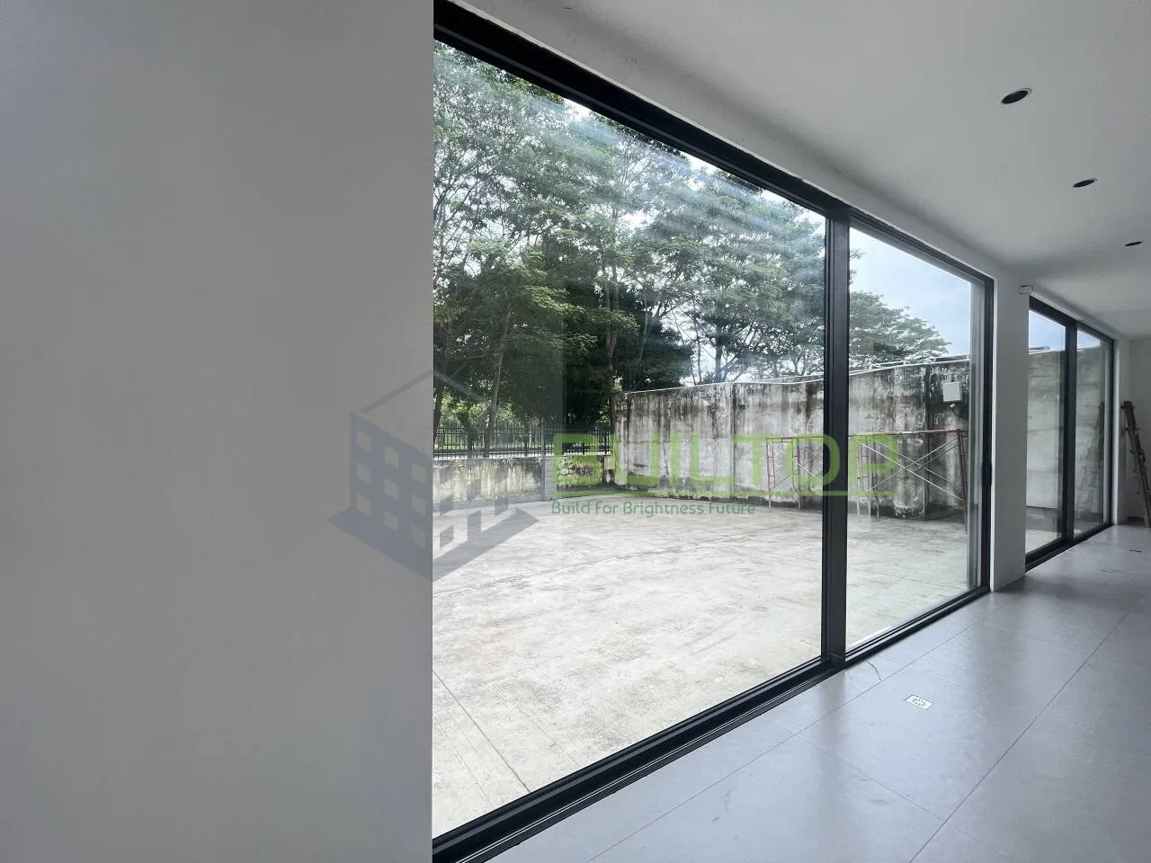 Portas de Vidro Deslizantes Elegantes sem Moldura em Alumínio com Tela para Casas Modernas