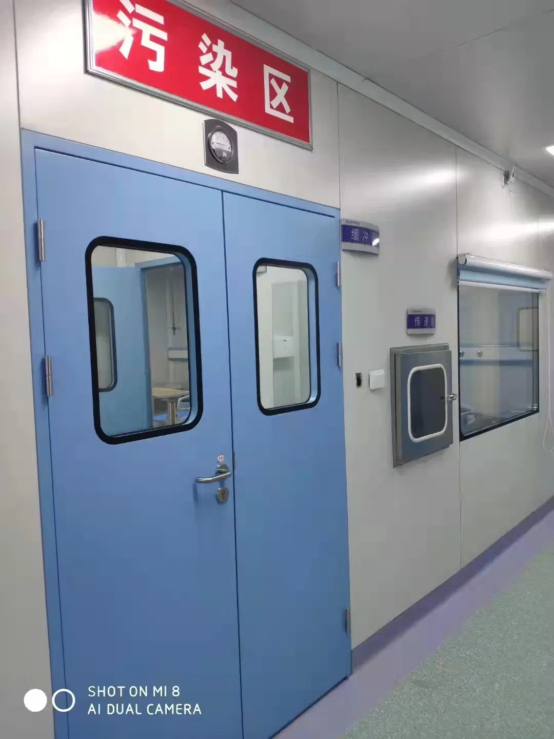 Design de Porta para Salas Limpas