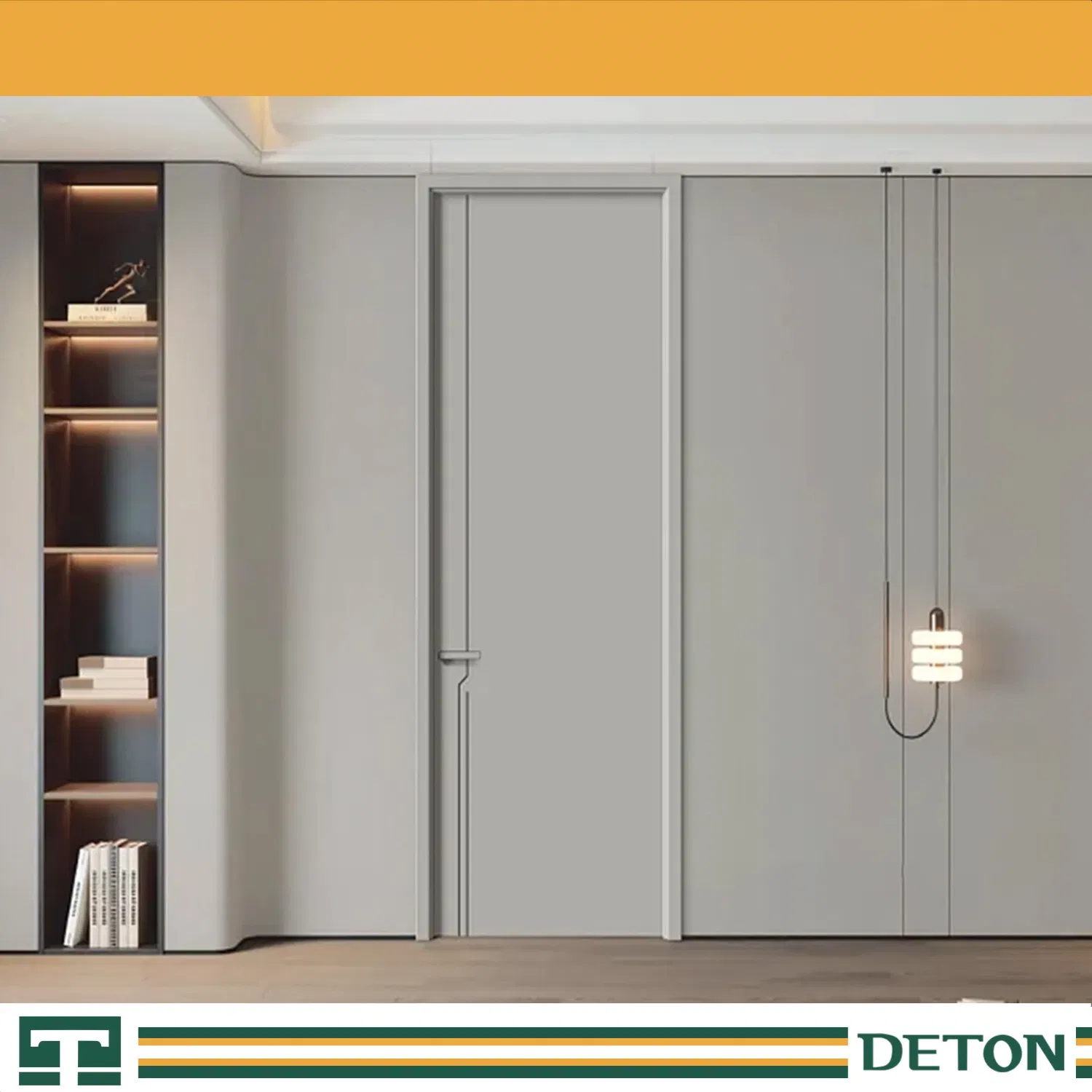 Porta de Pátio Francesa Interior Sólida de Madeira em MDF PVC para Quarto, Painel Moderno de Madeira Maciça à Venda, Isolamento Acústico para Casa