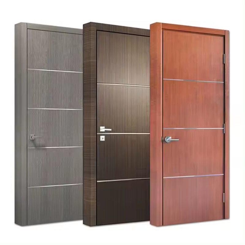 Pintura Composta Pintura Gratuita MDF/HDF/HPL/Compensado Madeira Sólida/WPC/PVC Porta de Madeira Interior para Hotel, Apartamento, Escola, Hospital, Vila, Escritório