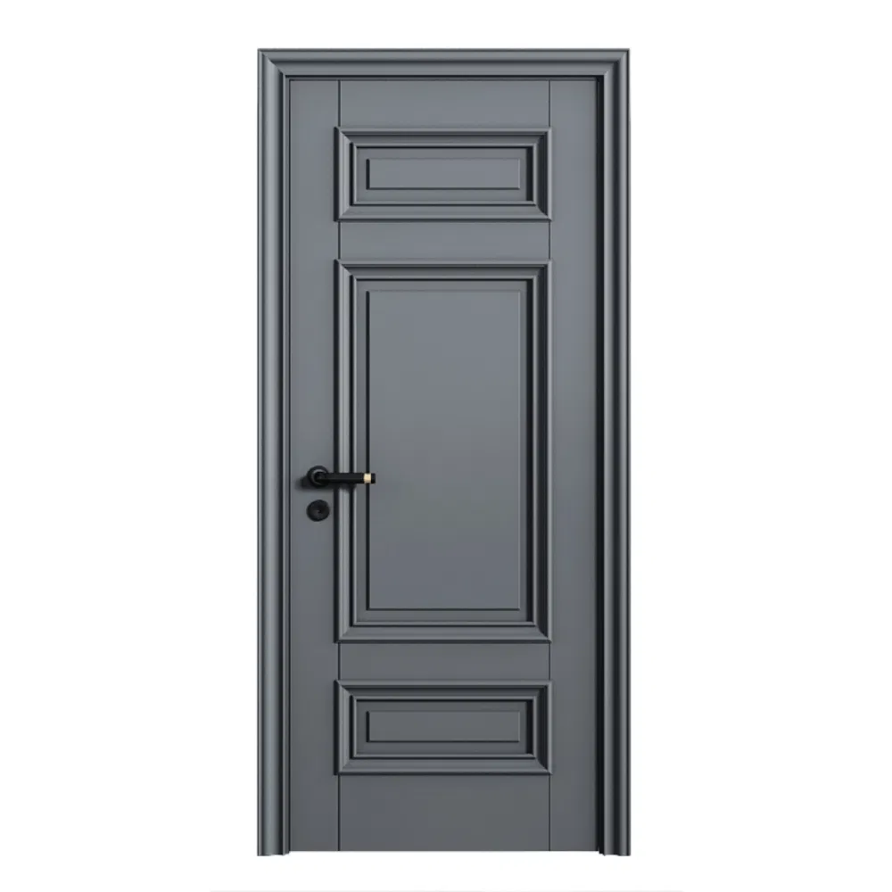 Portas de PVC brancas à prova d'água e à prova de som para apartamentos com design moderno francês