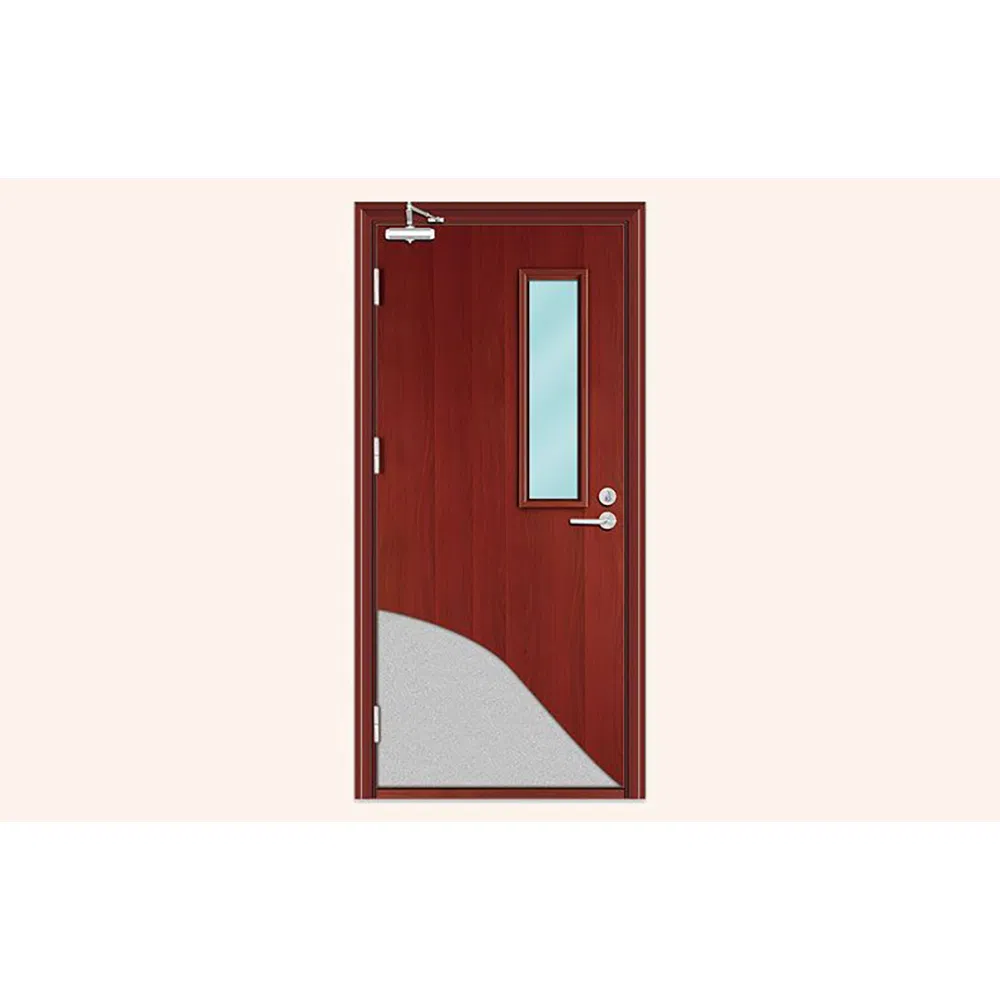 Porta de incêndio à prova de fogo para quarto de hóspedes, resistente ao fogo, prevenção de incêndio, classificada para fogo, segurança, saída de emergência, portas de aço, madeira, PVC laminado com barra de escape e fechadura