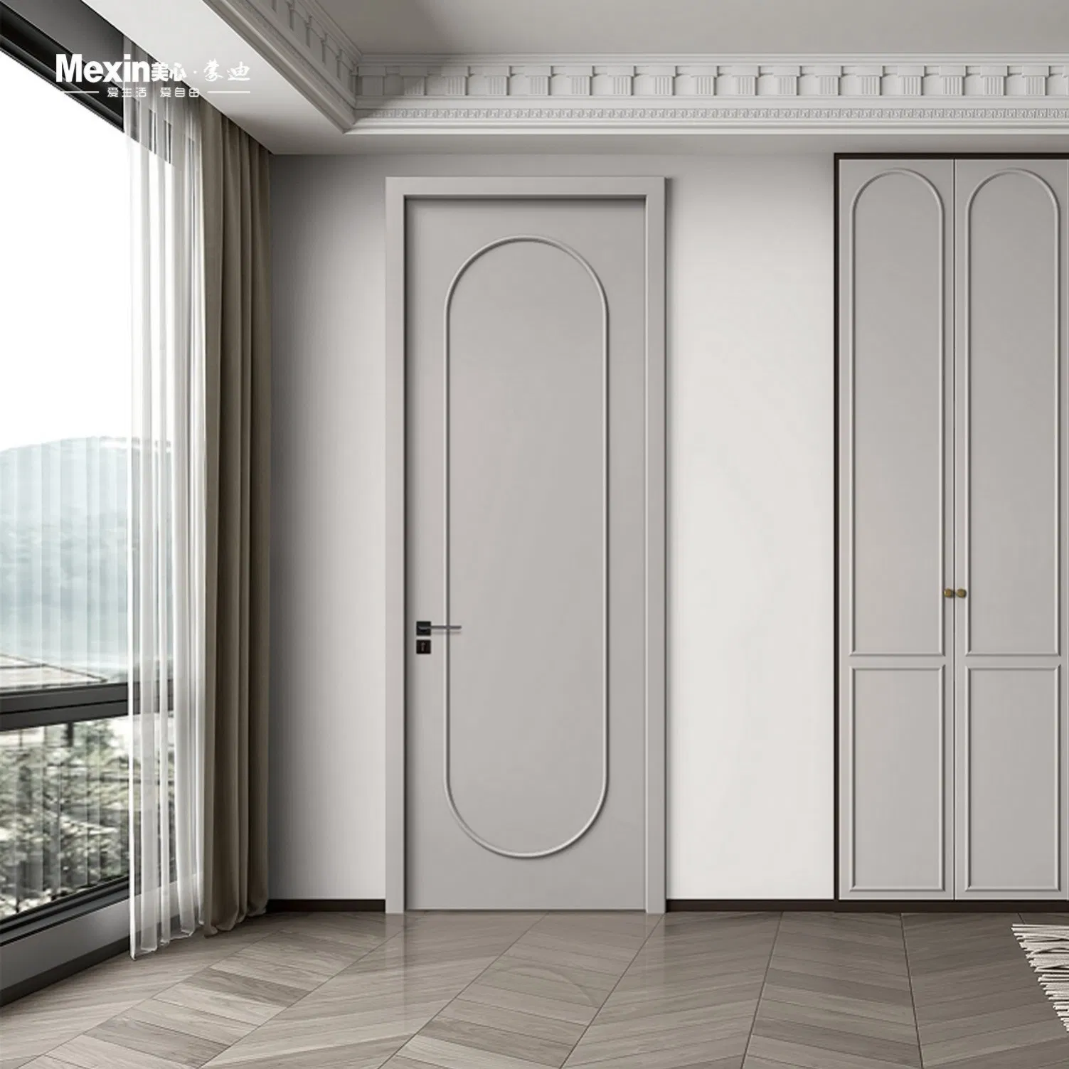 Porta de Entrada Personalizável em Madeira de Teak Preto Sólida Interior PVC Branco Segurança WPC Preço Elegante Clássica Moderna Porta de Teak Vermelha Exterior Entrada