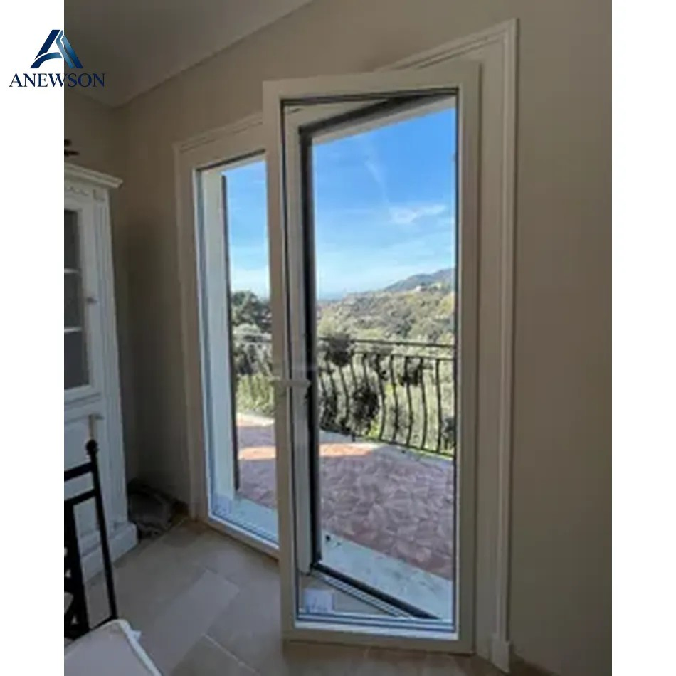 Portas de Perfil UPVC/PVC de Alta Qualidade e Impermeáveis Comerciais, Porta de Casamento UPVC