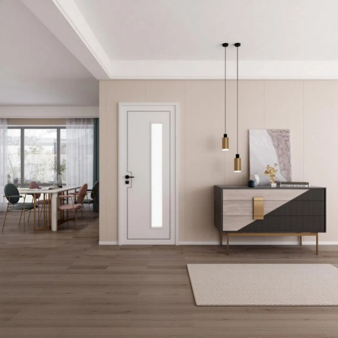 Porta HPL com Filme de PVC Acabamento Satin Estilo Creme Francês Armazenamento Multifuncional Design Livre