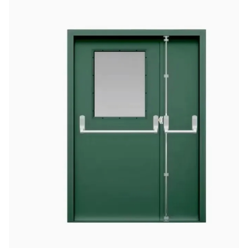 Porta de Aço de Segurança Resistente a Impactos e Classificada para Fogo para Edifício Governamental