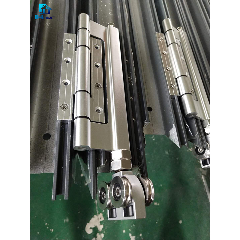 Portas de Entrada de Balcão de Alumínio Térmico Moderno com Quebra Térmica, Portas Deslizantes Bifolding de Metal com Vidro Duplo