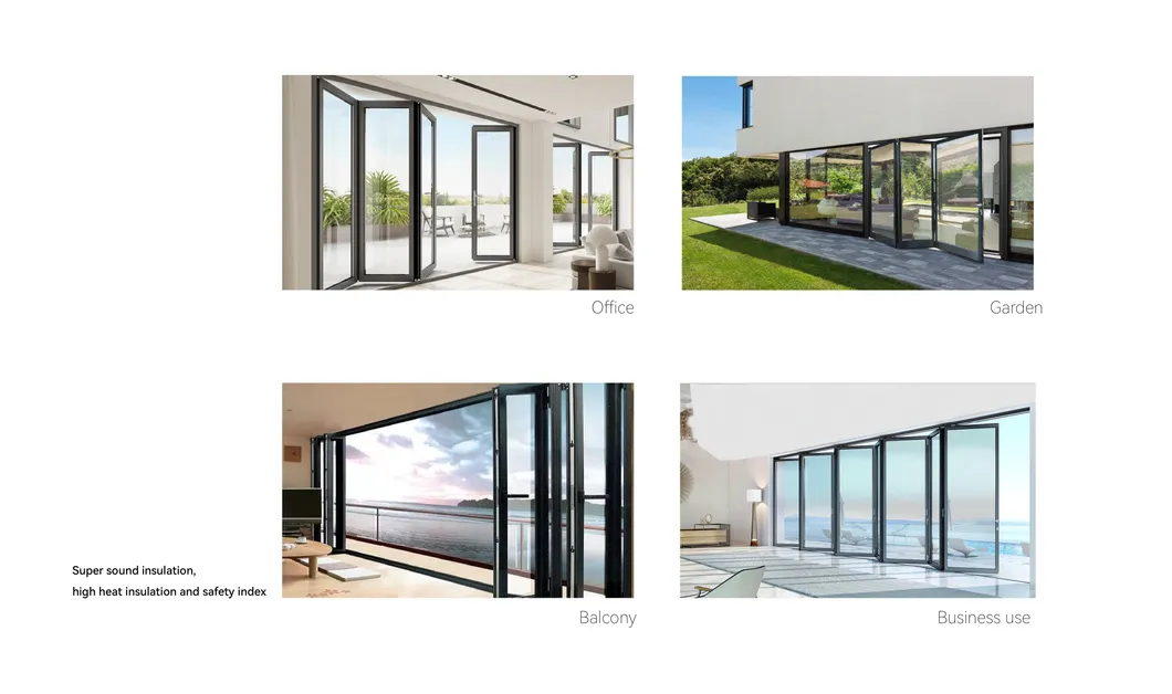 Decoração de design para casa portas dobráveis