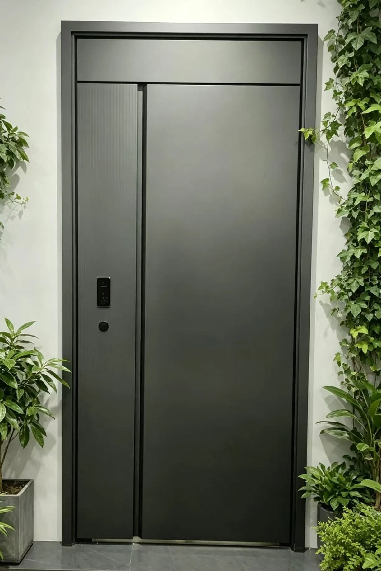 Porta de Segurança em Aço Moderna Personalizada para Villa, Função à Prova de Fogo e Antifurto, Design Luxuoso para Interior e Exterior, Porta de Aço Armado para Segurança Externa