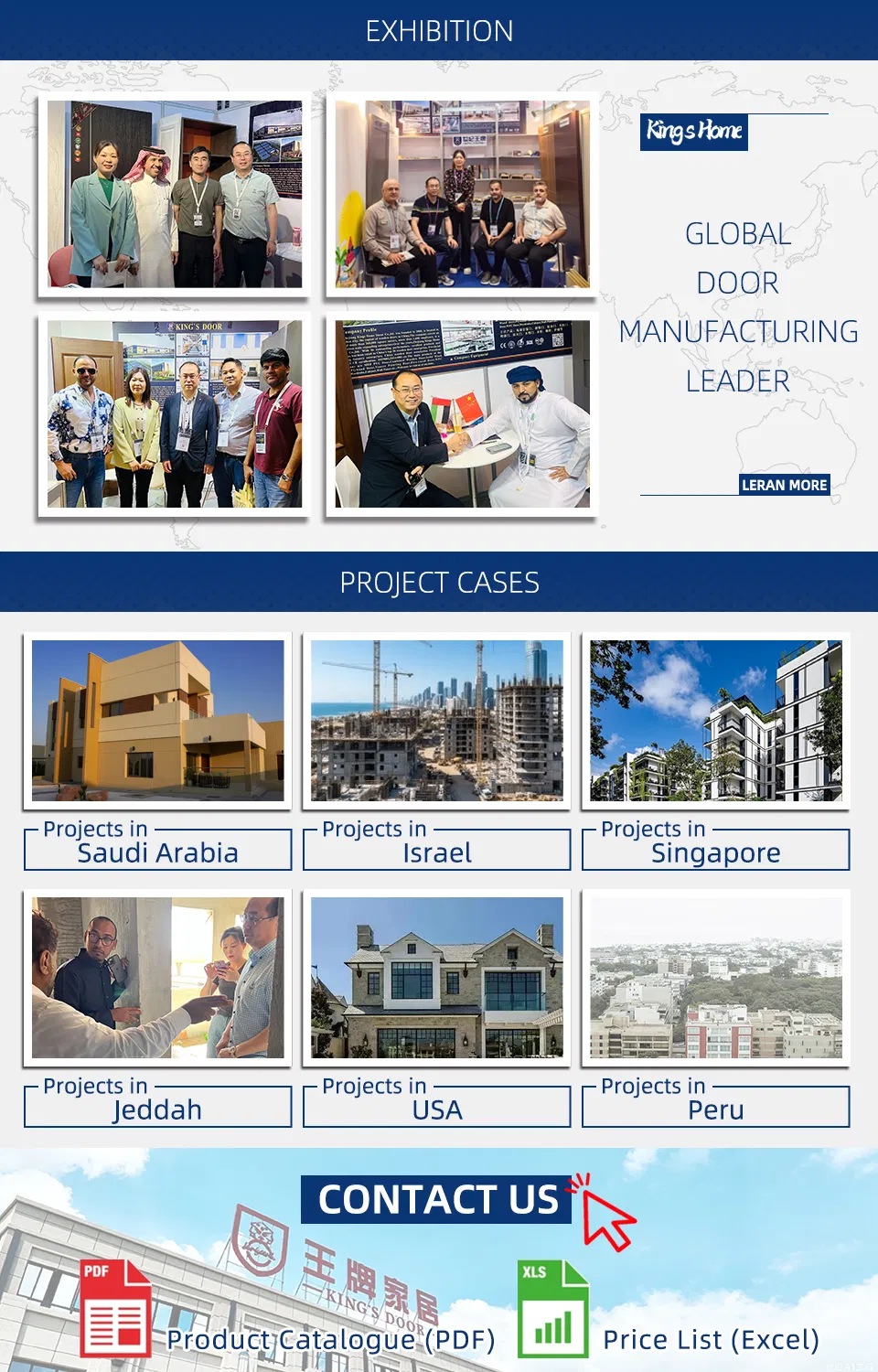 Portas Compostas Laminadas de Madeira Premium para Edifícios Modernos