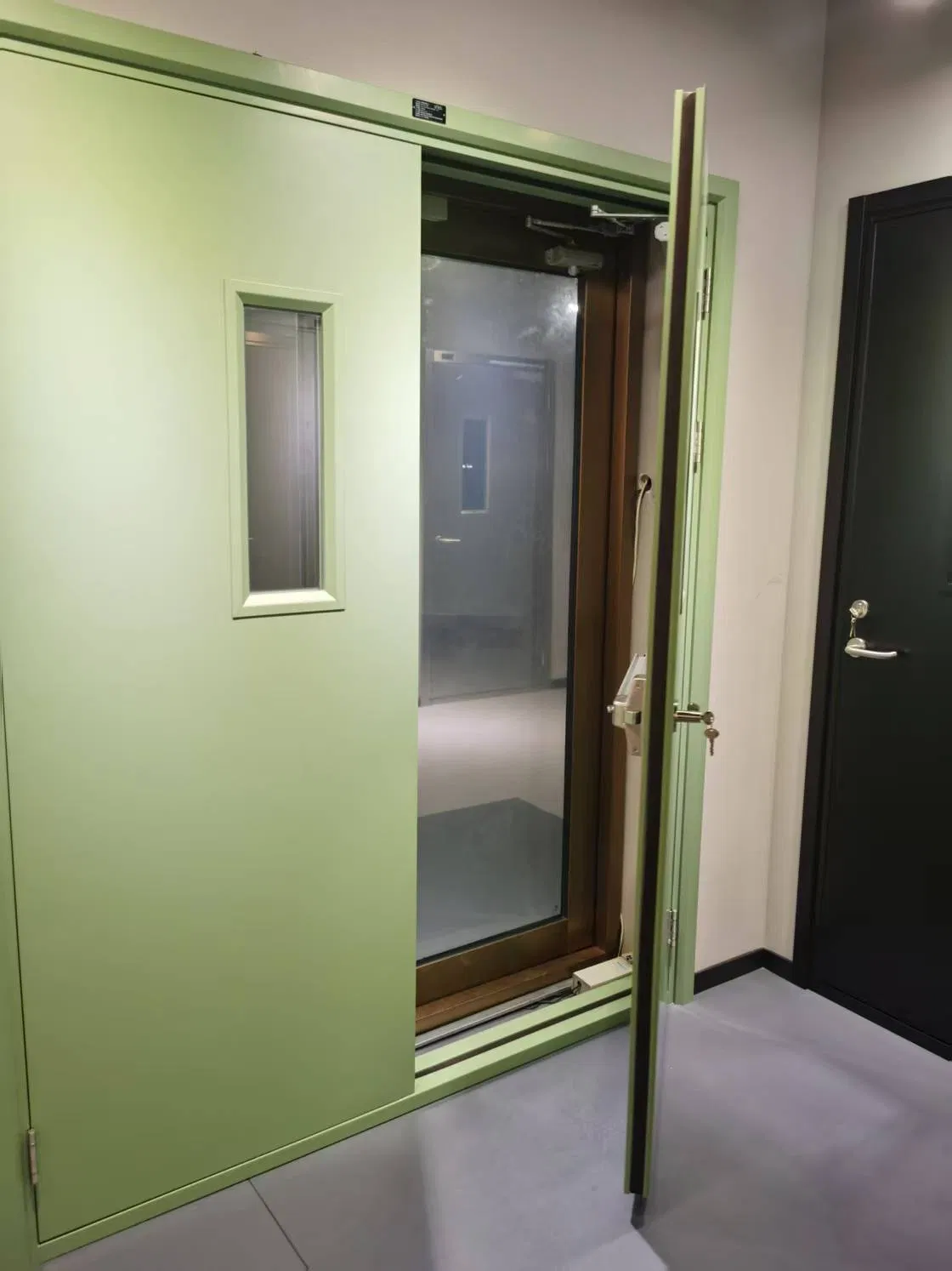UL 120 Minutos Saída de Emergência Porta de Aço Classificada para Fogo com Barra de Pressão